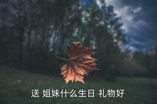 送 姐妹什么生日 禮物好